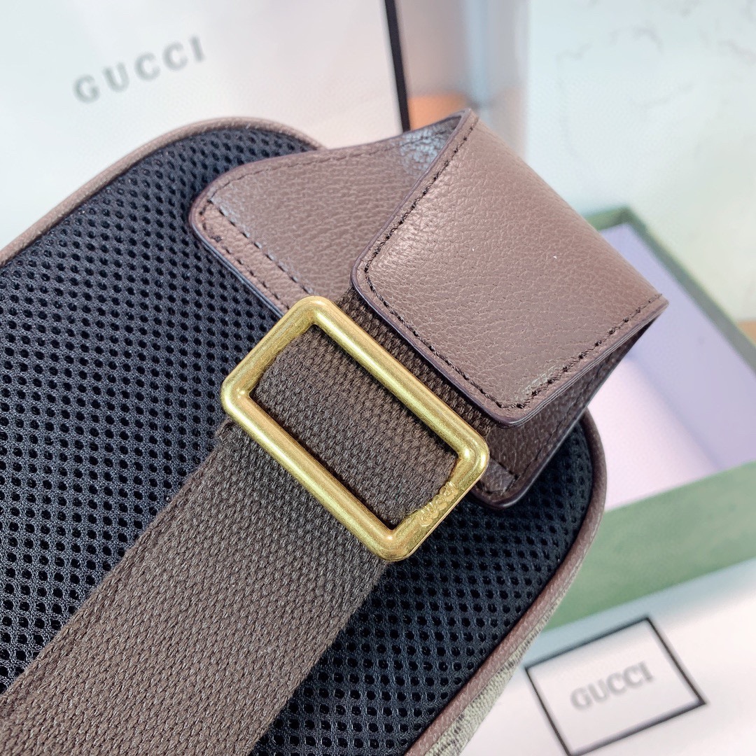 Gucci Ophidia GG Supreme Belt Bag Brown 24cm 574796 97SIT 8747