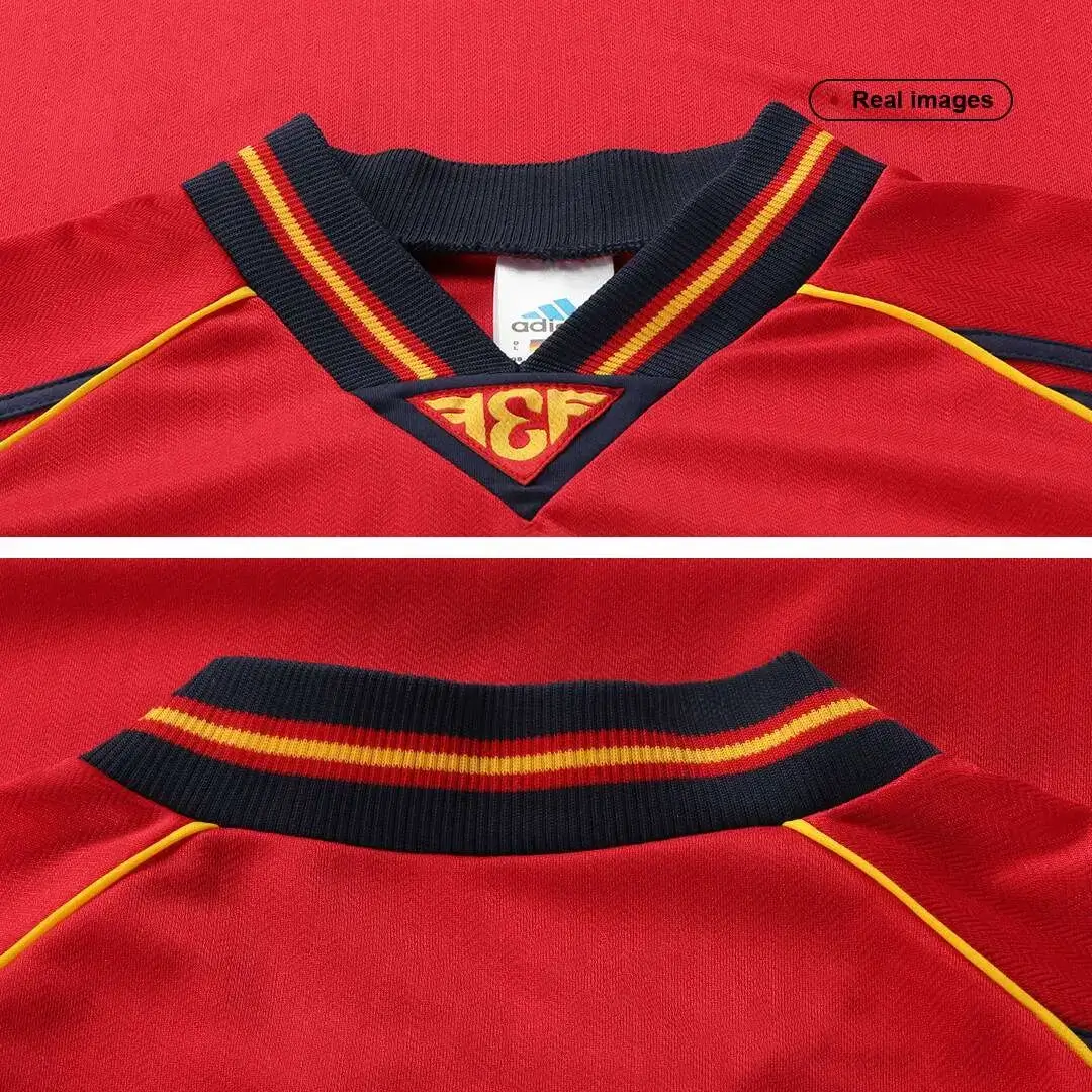 RAÚL #10 Spain 1998 Home Retro Football Jersey