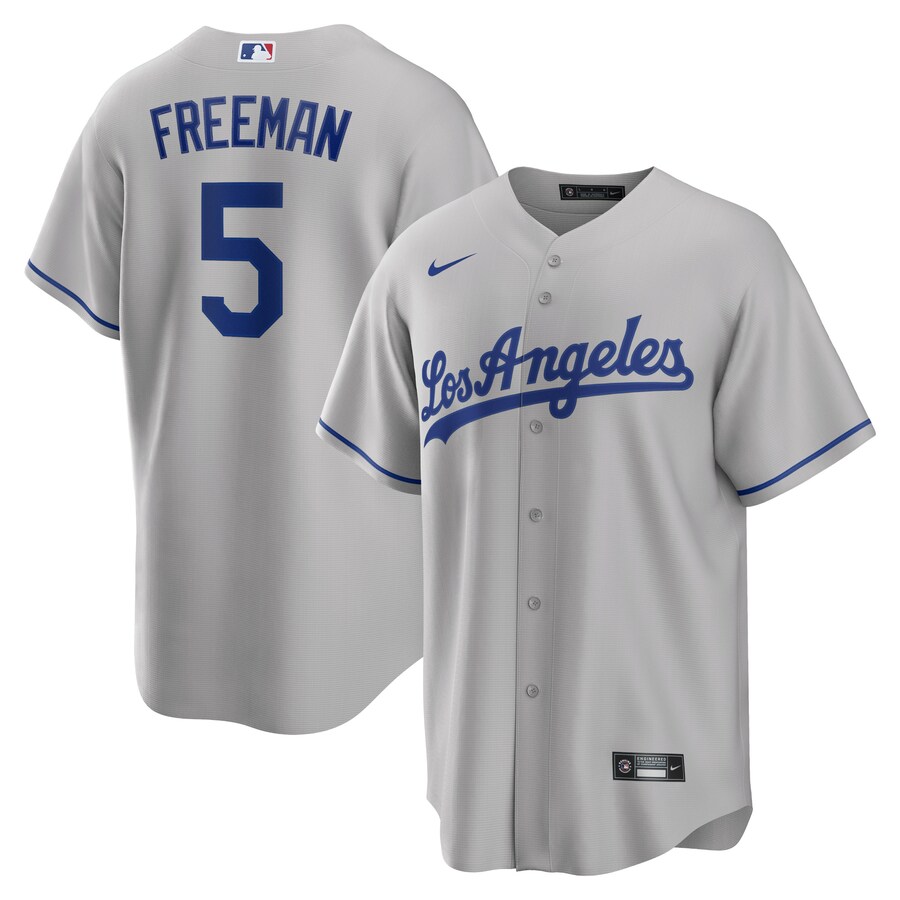 Freddie Freeman Los Angeles Dodgers Road Player Jersey Gray