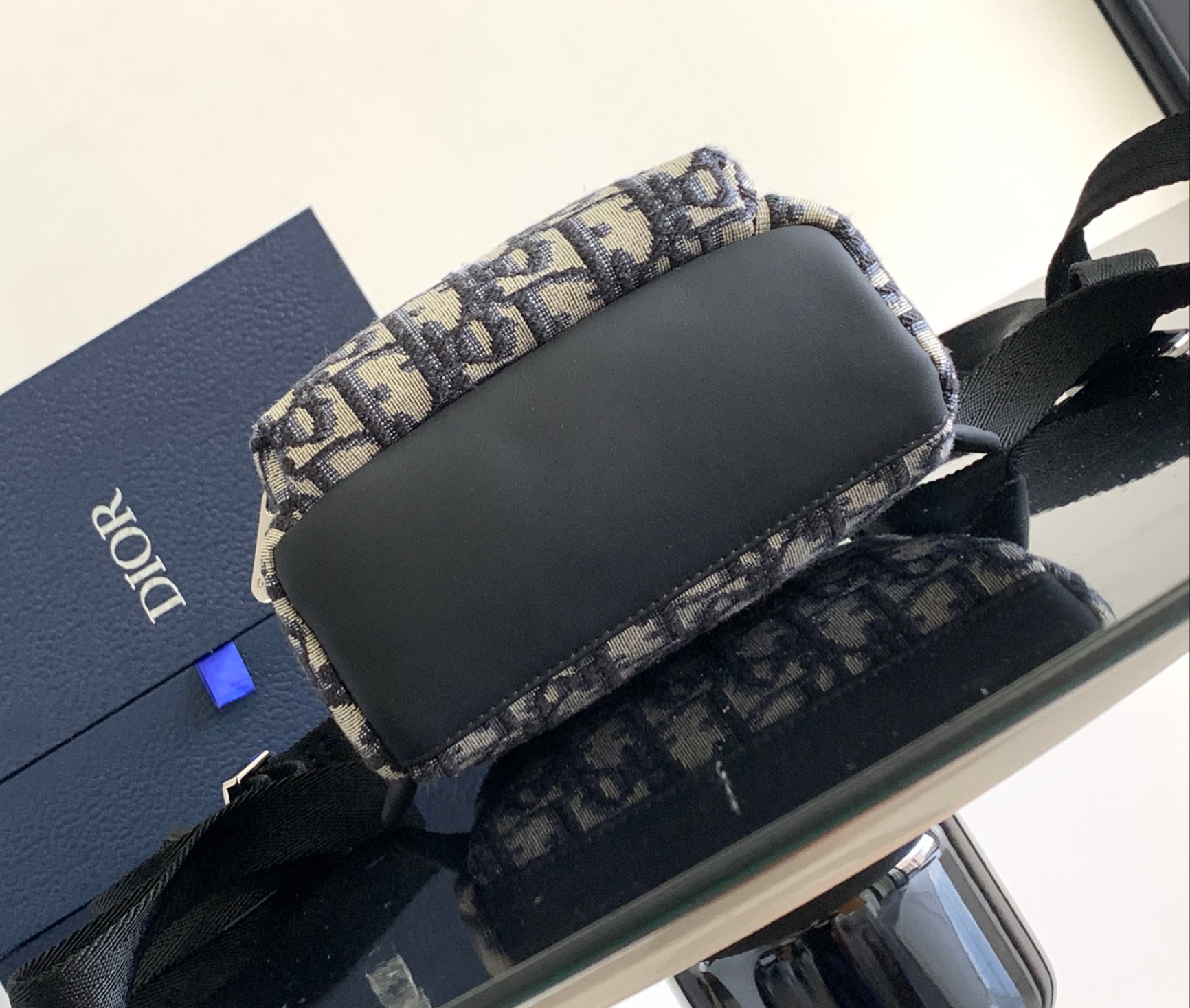 Dior- printed fabric backpack