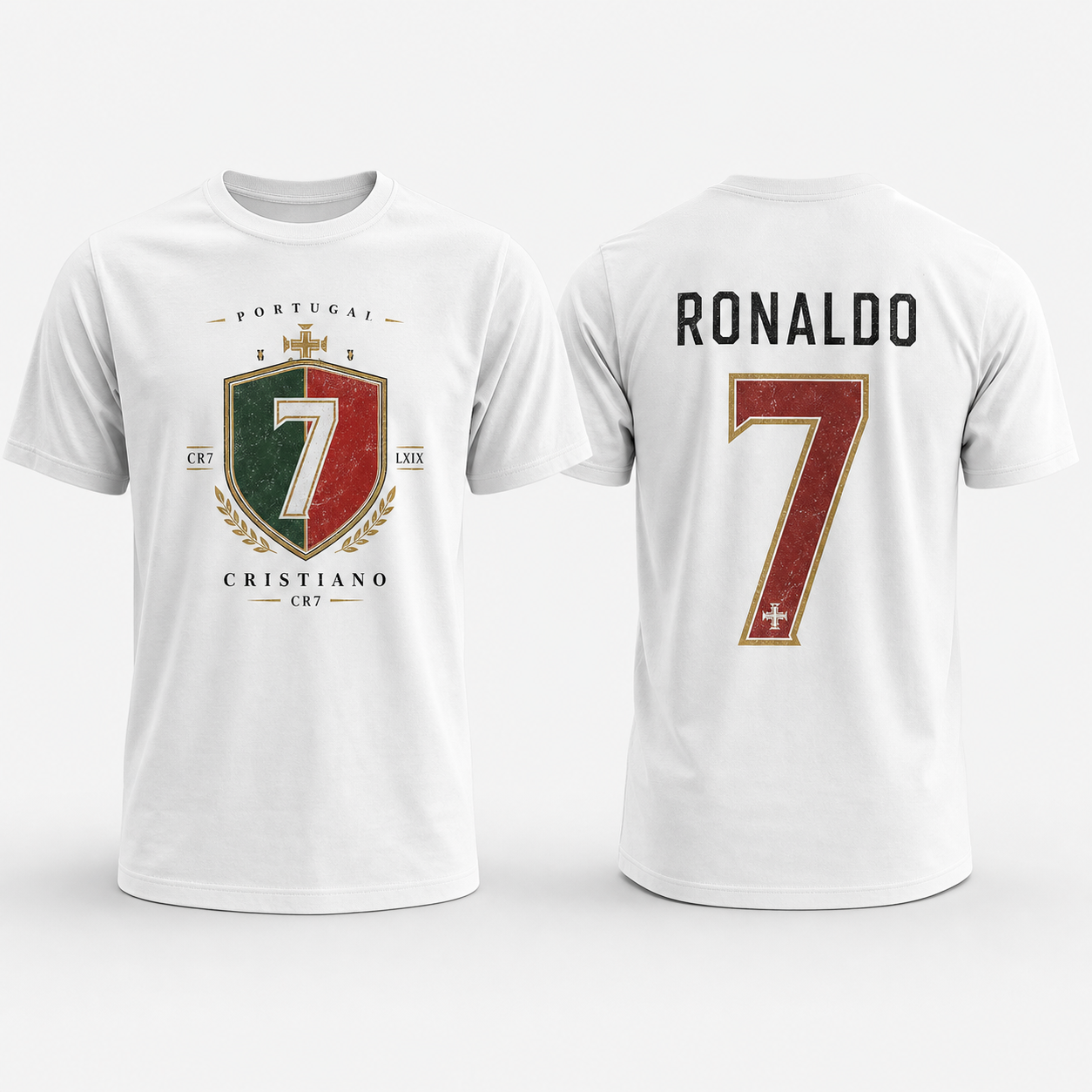 Cristiano Ronaldo Number Pure Cotton T-Shirt – Limited-Time Offer