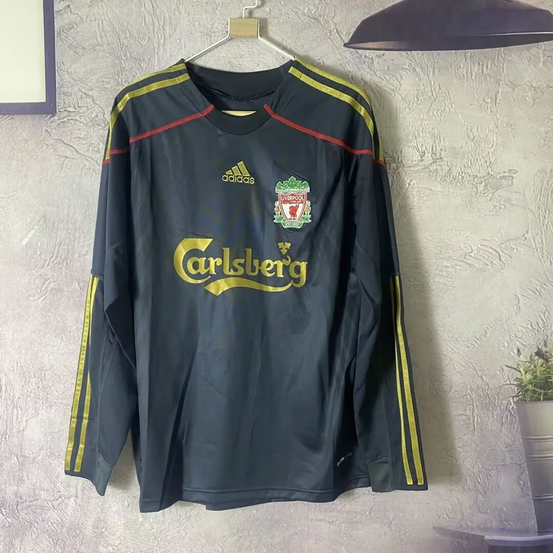 Retro 2009-10 Liverpool Away Long Sleeve Football jersey retro