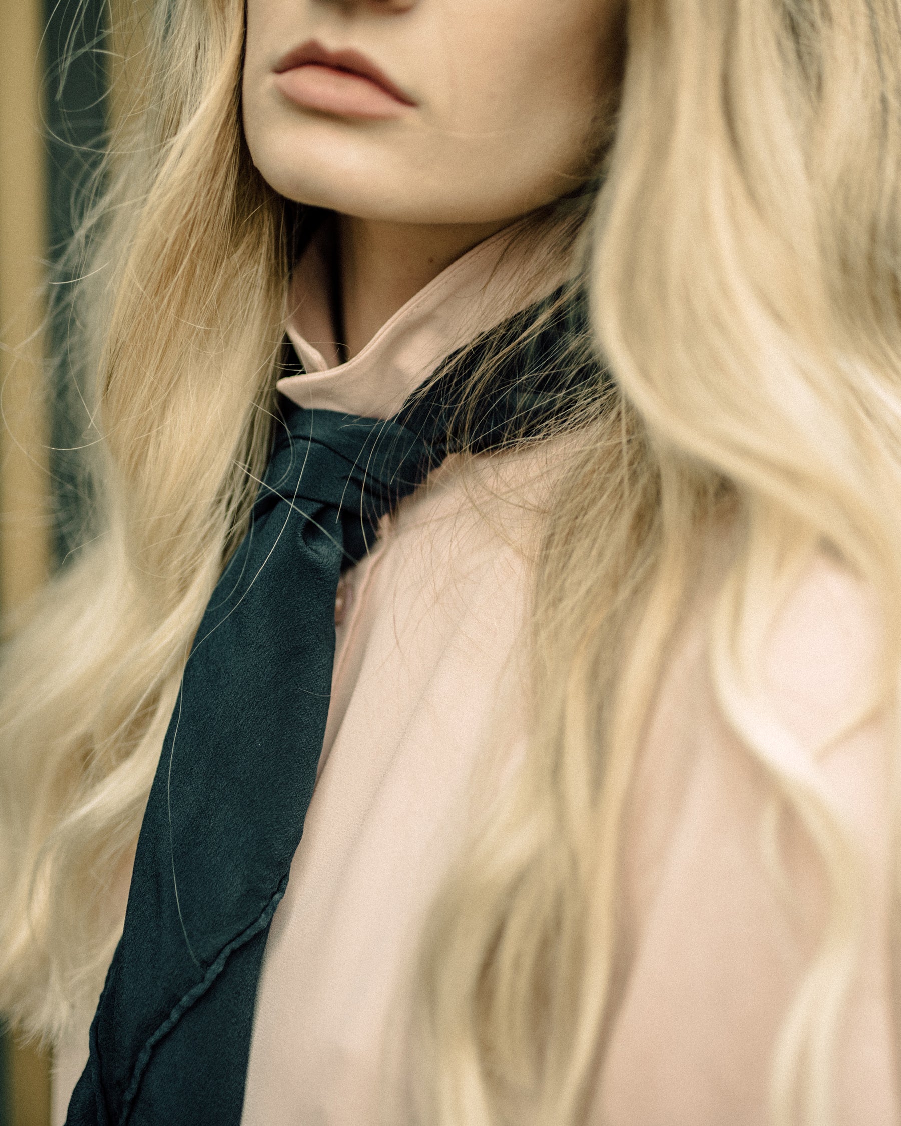 ‘The Classic’ Washable Silk Scarf in Storm