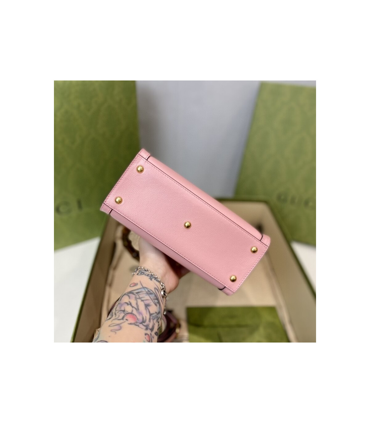 Gucci Diana Mini Tote Bag Pink