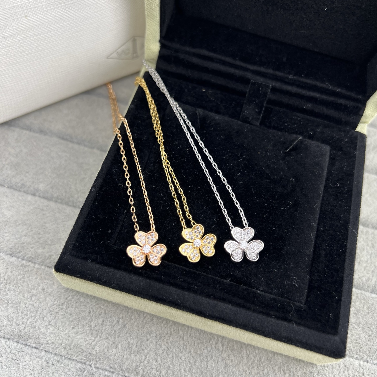 Mini Pave Diamond Pendant Necklace