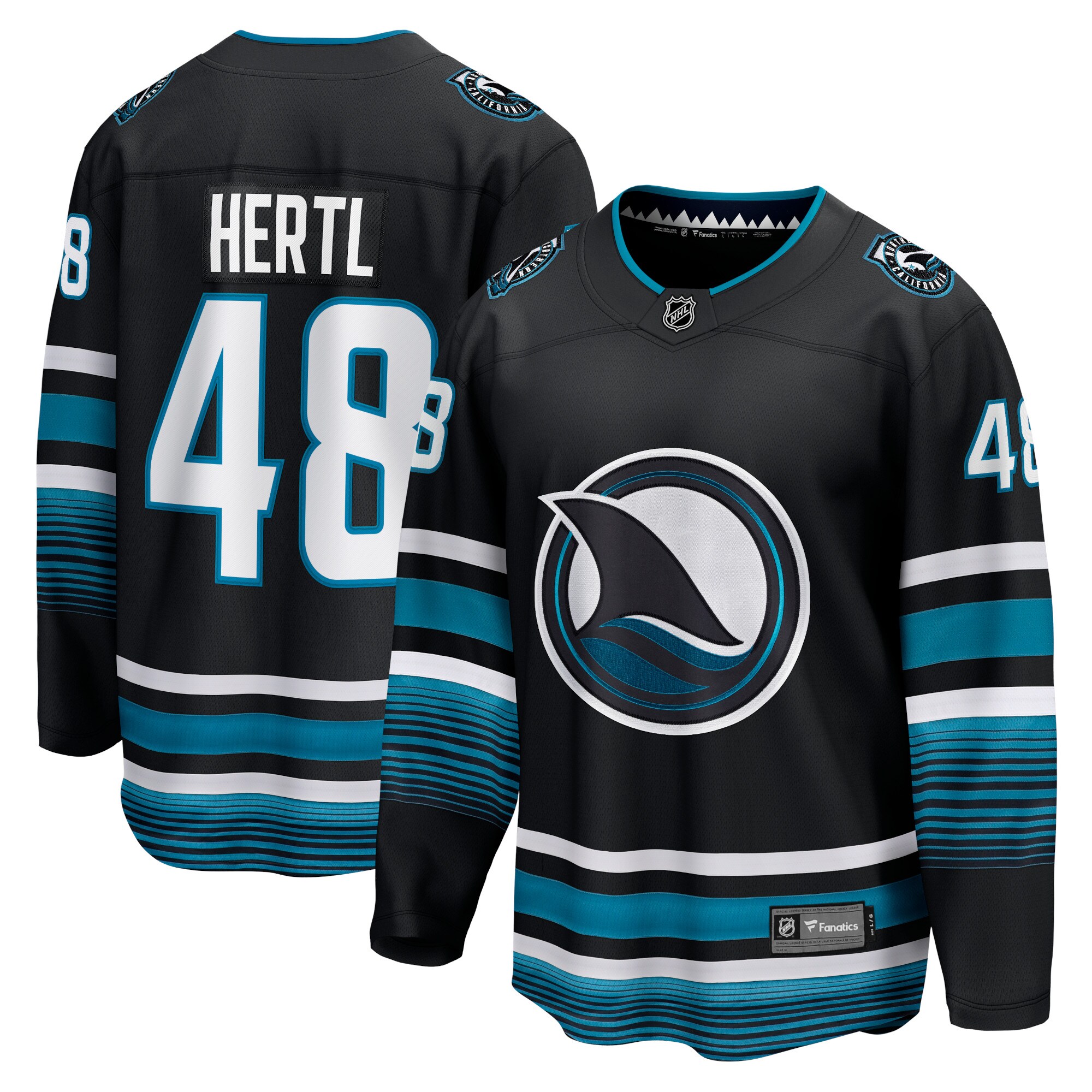 Tomas Hertl San Jose Sharks Fanatics Alternate Premier Breakaway Player Jersey – Black
