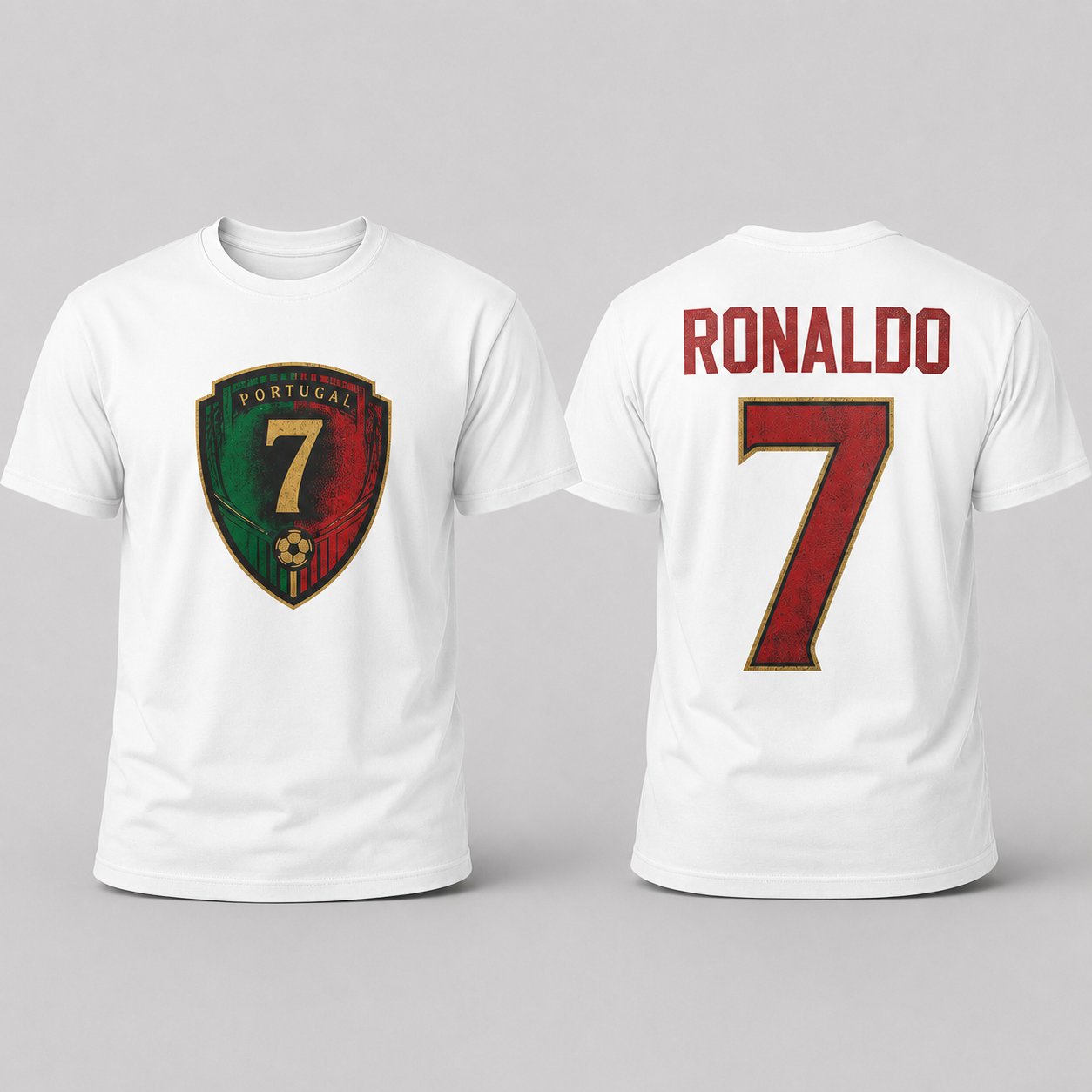 Cristiano Ronaldo Number Pure Cotton T-Shirt – Limited-Time Offer