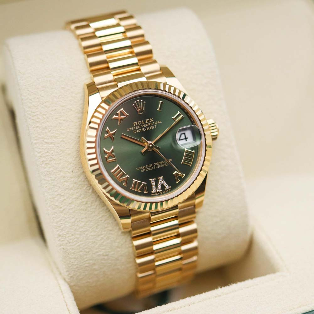 [Superclone] Rolex Datejust 31mm Olive Green Dial Fluted President 278278