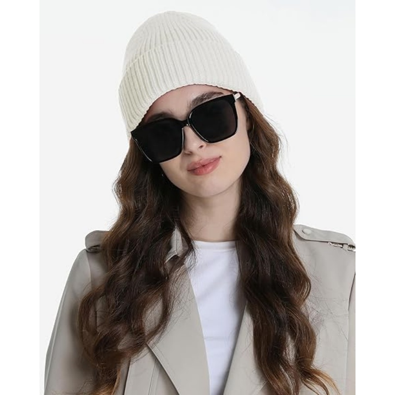 Wool Beanie for Men Women