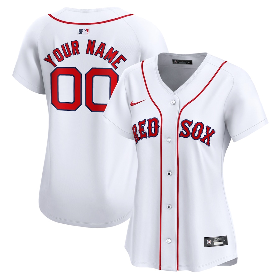 Boston Red Sox Women's Home Limited Custom Jersey White