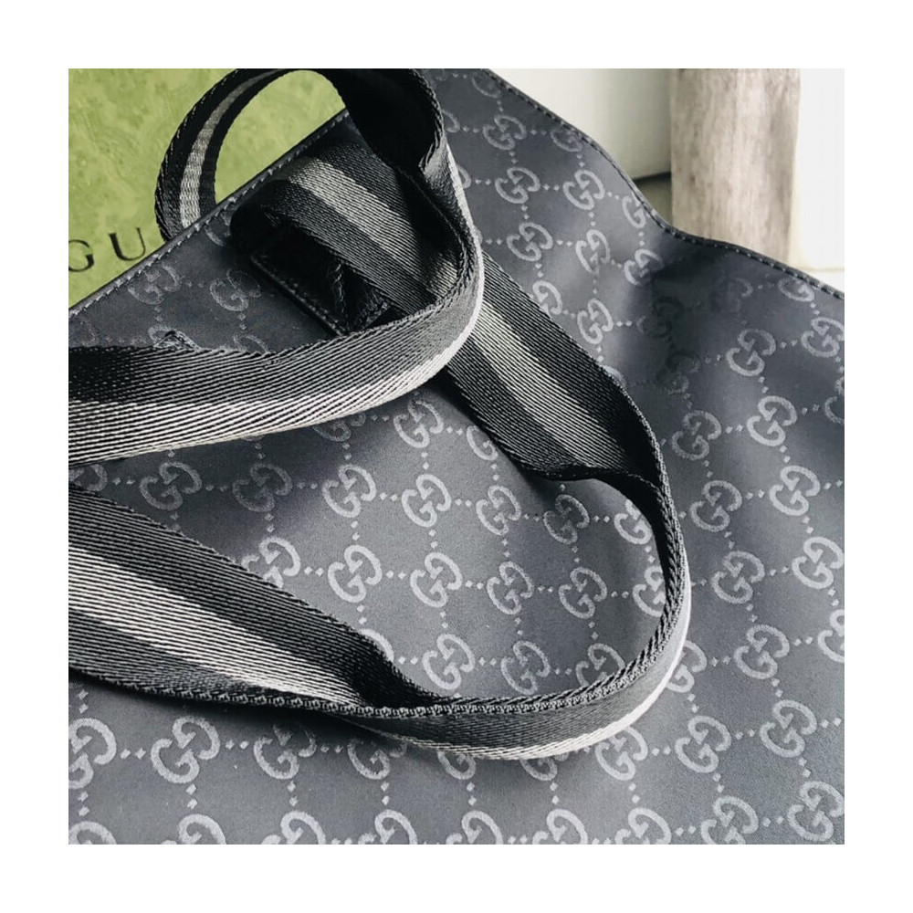 Gucci GG Guccissima Black Nylon Tall Tote Bag