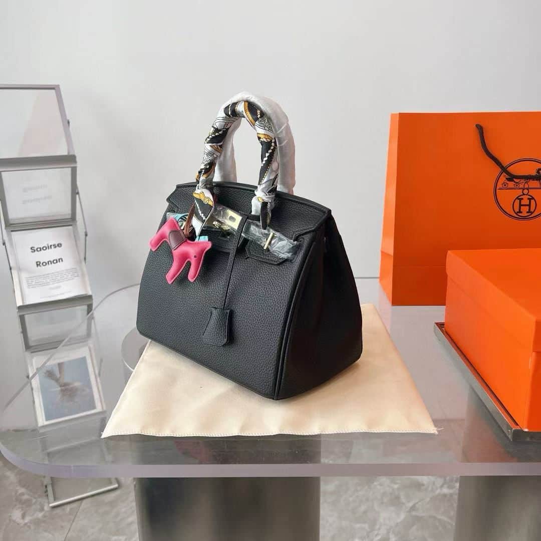 Hermes Birkin 35 Togo Leather Handbag Black 35cm