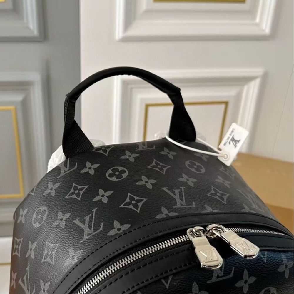 Louis Vuitton Discovery Monogram Eclipse Canvas Backpack Black 28Cm