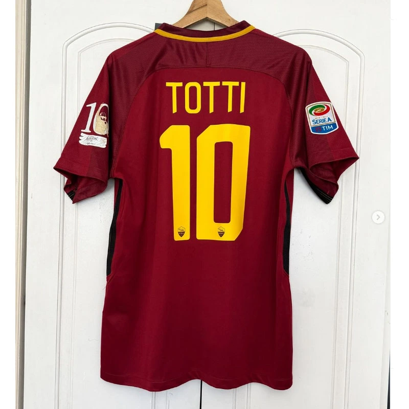 Retro 2017-18 AS Roma home Football jersey retro