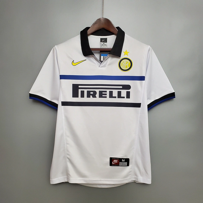 Retro 1998-99 Inter Milan away RONALDO MORIERO ZAMORANO BAGGIO  Football jersey