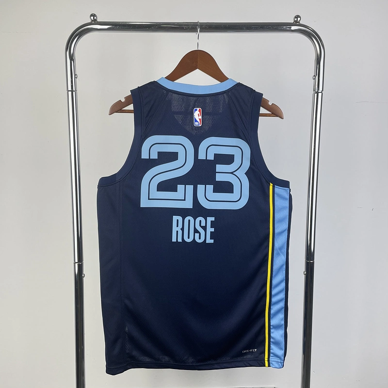 2023 NBA Memphis Grizzlies 23 ROSE Basketball Jersey
