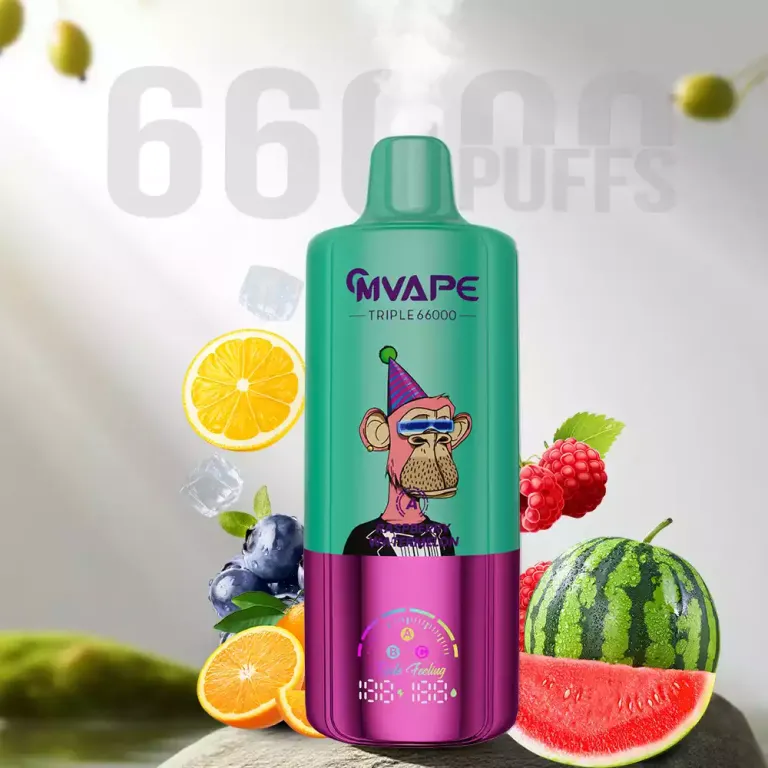 CRYSTAL MARY Pulse Triple 66000 66K Puffs Disposable Vapes 3in1 Taste