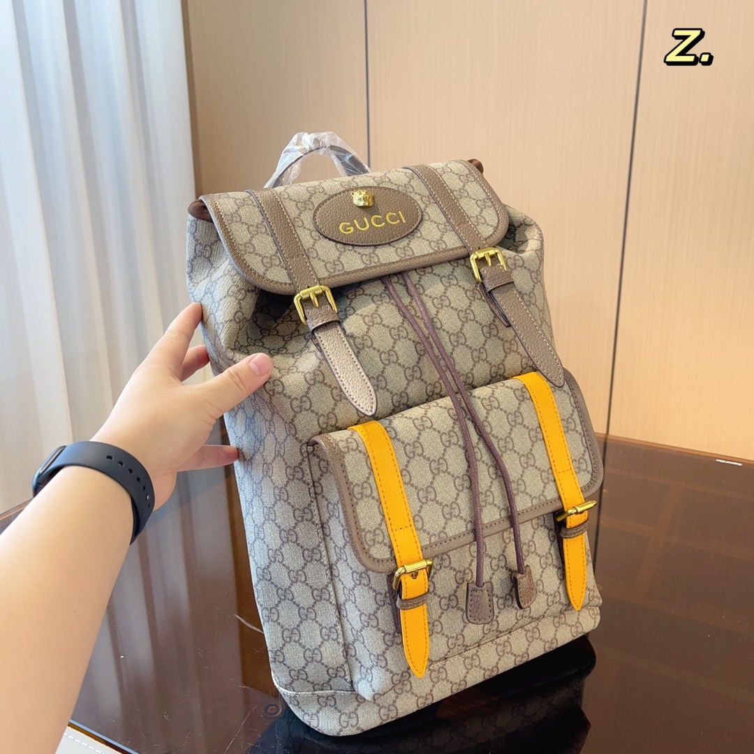 Gucci Soft Gg Supreme Backpack Beige 41Cm 473869 K9Rit 8857