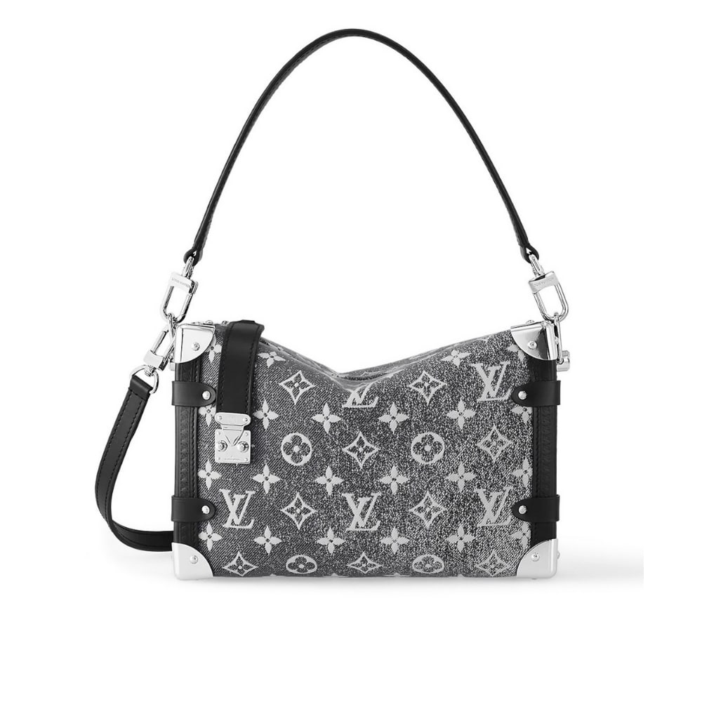 Louis Vuitton MM Side Trunk Bag Denim Gray 23Cm M21460