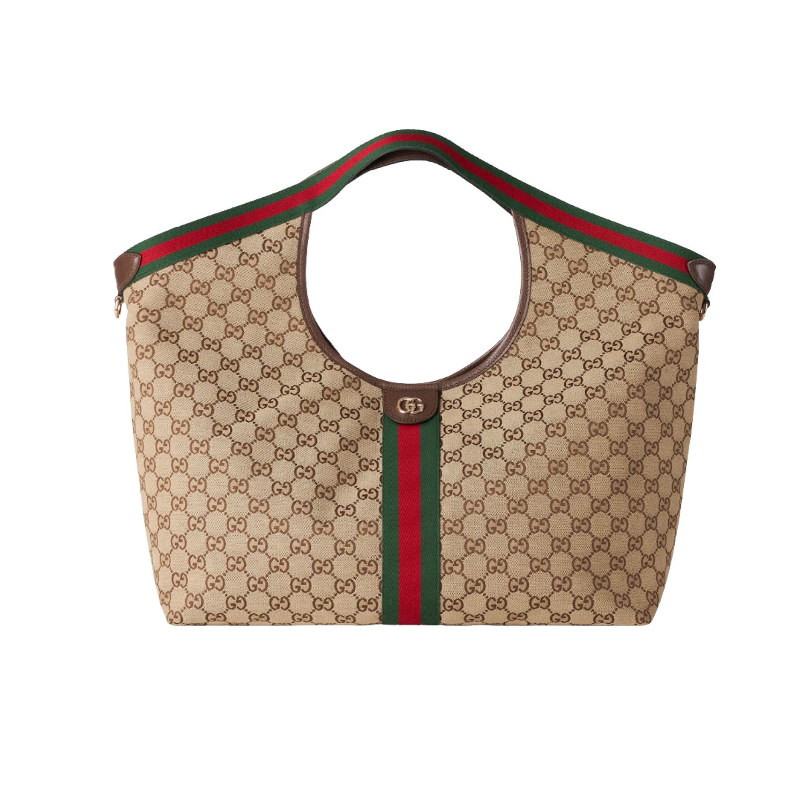 Gucci Giglio Large Tote Bag 54cm/21.3in Beige And Brown 853971