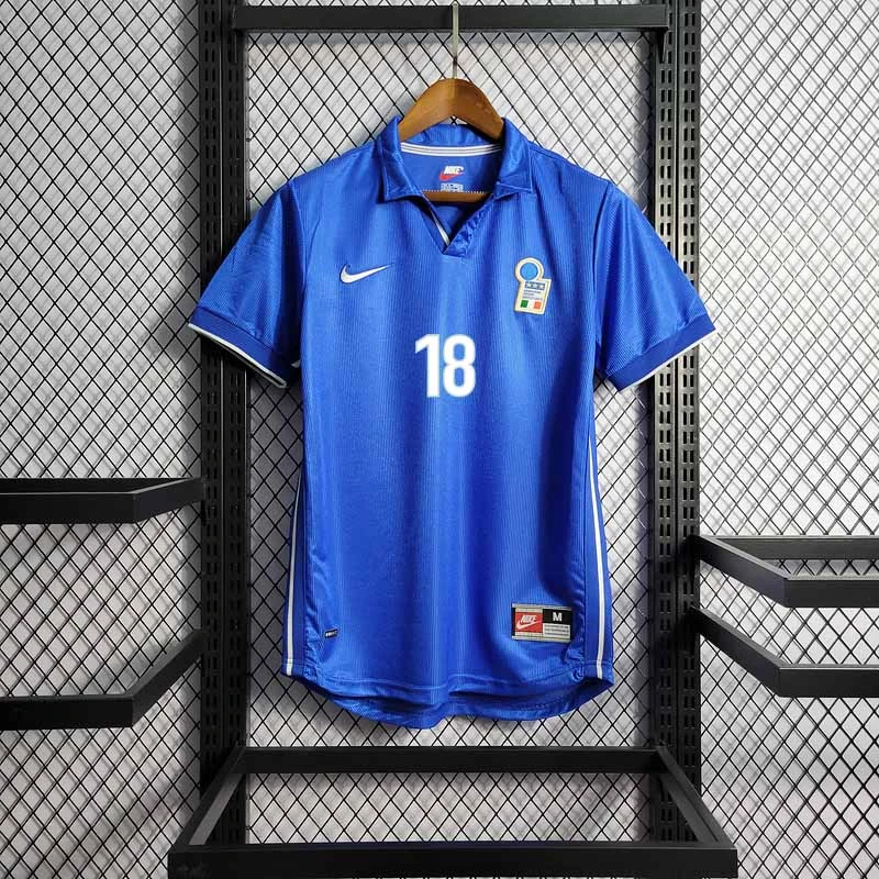 Retro Italy 1998 home VIERI MALDINI BAGGIO DEL PIERO PESSOTTO Football jersey retro