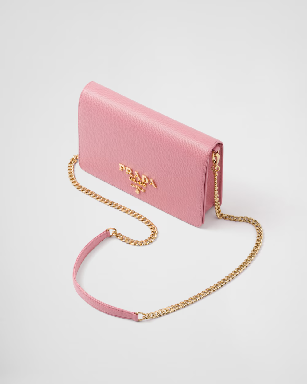 Prada Saffiano Leather Mini Bag Pink 22Cm