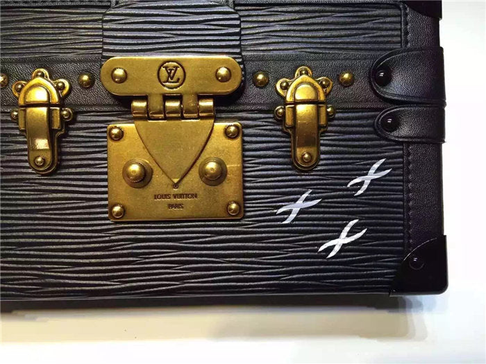 Louis Vuitton Petite Malle Black 20cm/7.9in