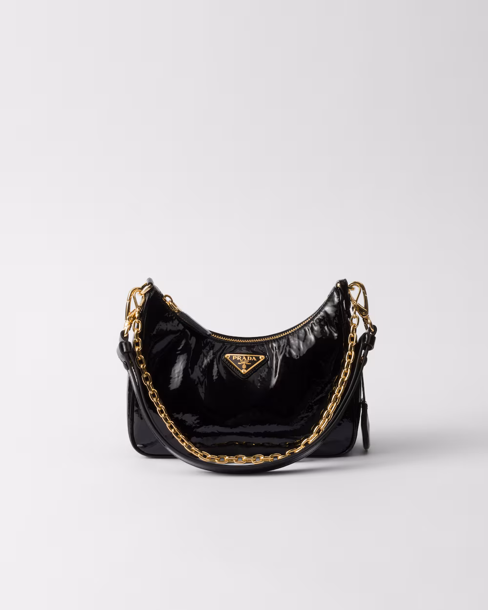 Prada Re-Edition naplak patent leather mini-bag