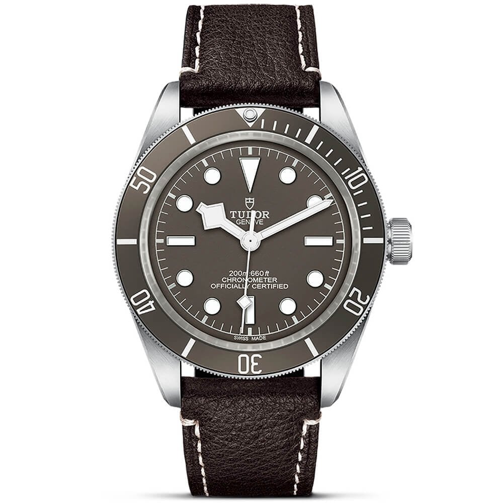 【Super Clone】TUDOR Black Bay 58 925 39mm Silver Case Taupe Dial Leather Strap Watch M79010SG-0001
