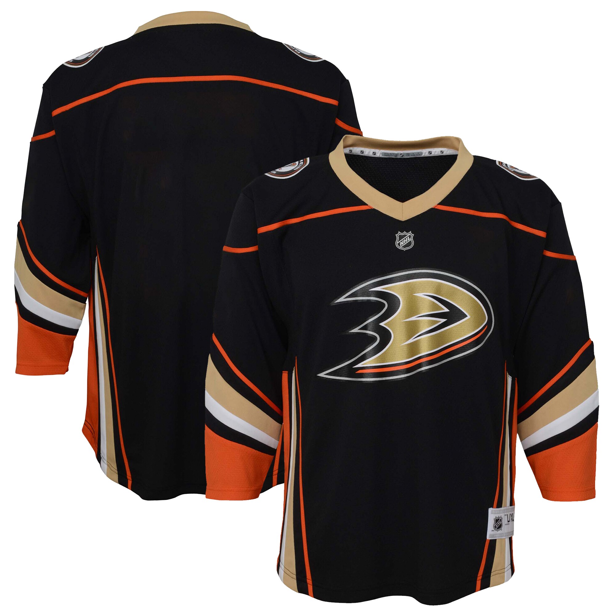 Anaheim Ducks Youth Home Replica Jersey – Black