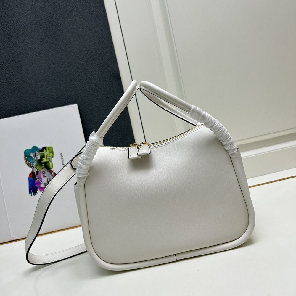 Prada Darling Handbag White 25Cm