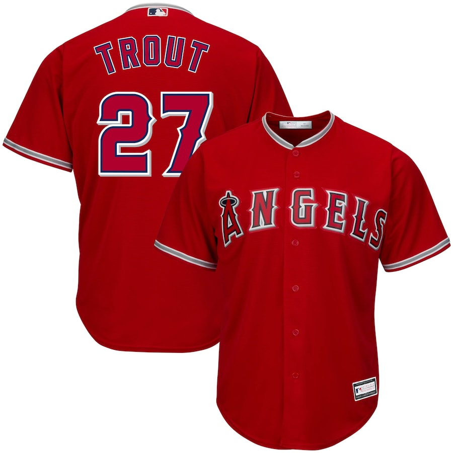 Mike Trout Los Angeles Angels Big&Tall Player Jersey Red