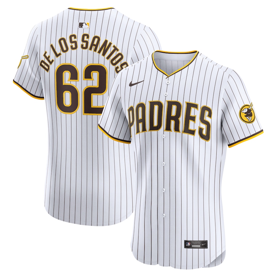 Enyel De Los Santos San Diego Padres Home Elite Player Jersey White