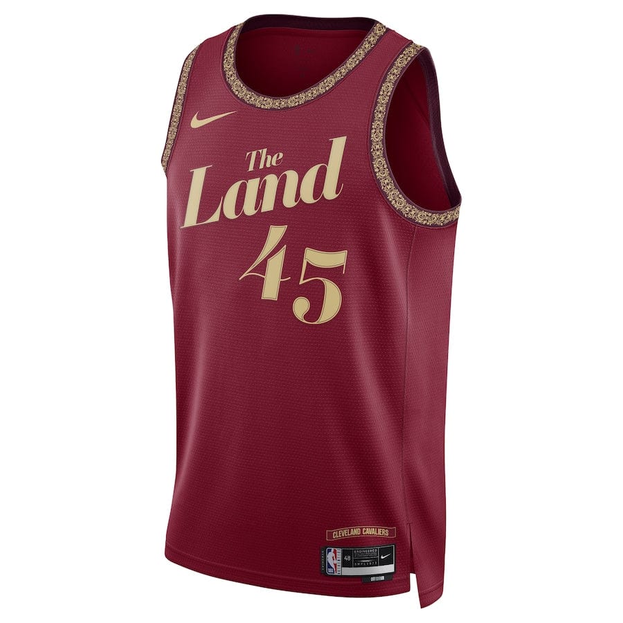 Donovan Mitchell Cleveland Cavaliers2023-2024 season Jersey - Wine - City Edition