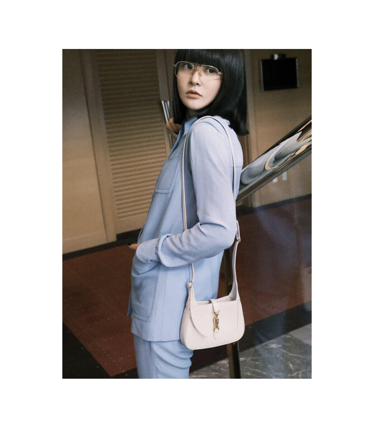 Gucci Jackie 1961 Mini Hobo Bag In White Leather 19cm