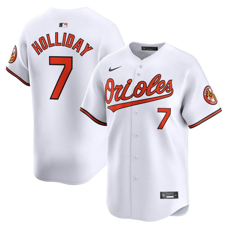 Jackson Holliday Baltimore Orioles Home Limited Player Jersey White