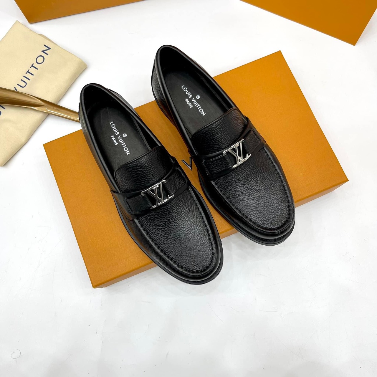 Louis Vuitton LV Monte Carlo Mocassin Black Loafers for Men