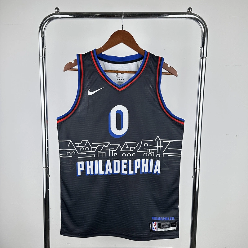 2021 NBA Philadelphia 76ers 0 MAXEY Basketball Jersey