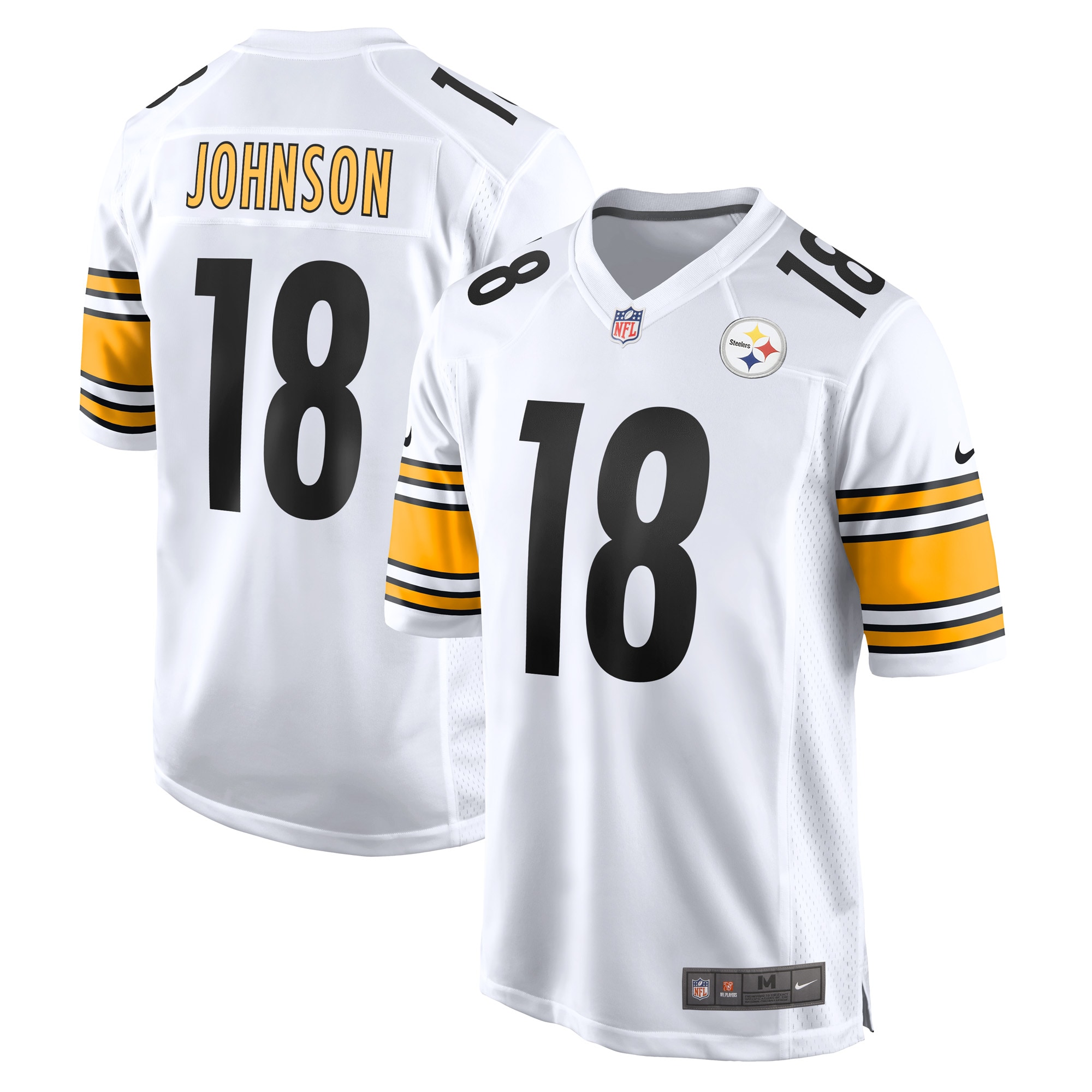 Diontae Johnson Pittsburgh Steelers Nike Game Player Jersey - White