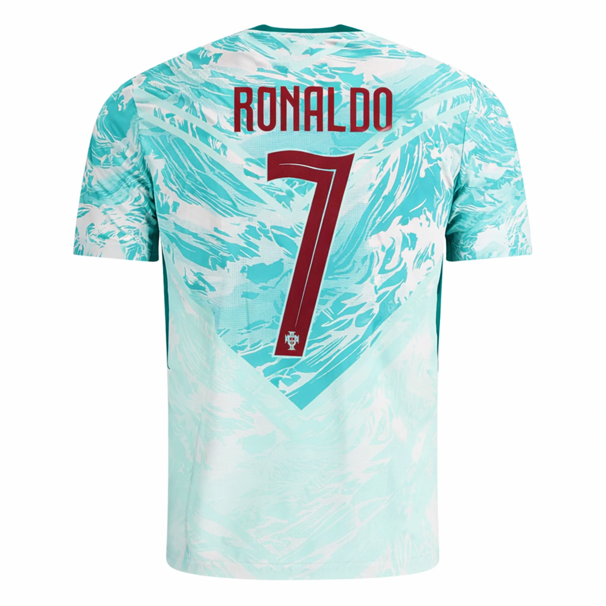 PUMA Men's Cristiano Ronaldo Portugal 2026 Authentic Match Away Jersey (White/Green Lagoon)