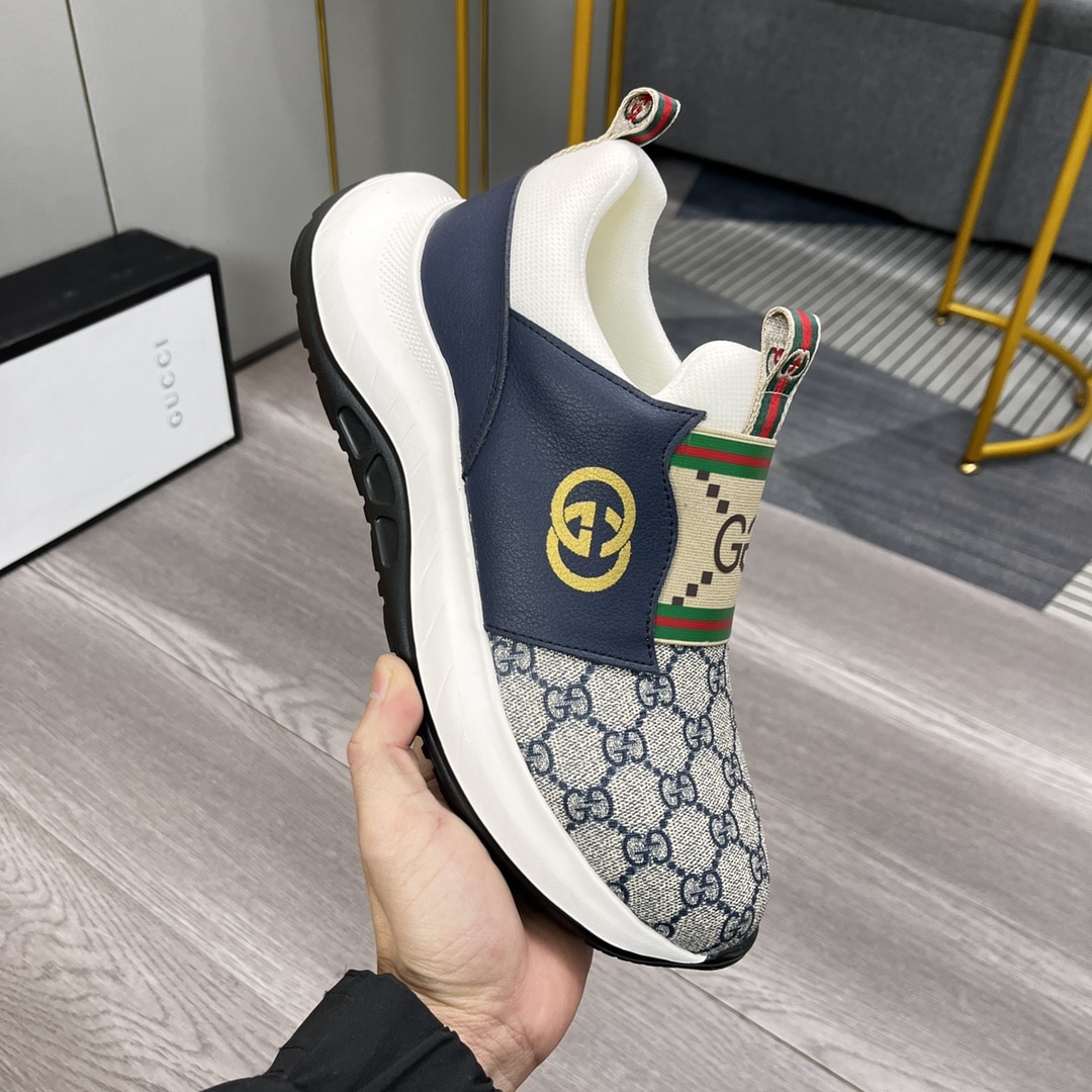 Gucci Sneaker Gg Canvas Blue White