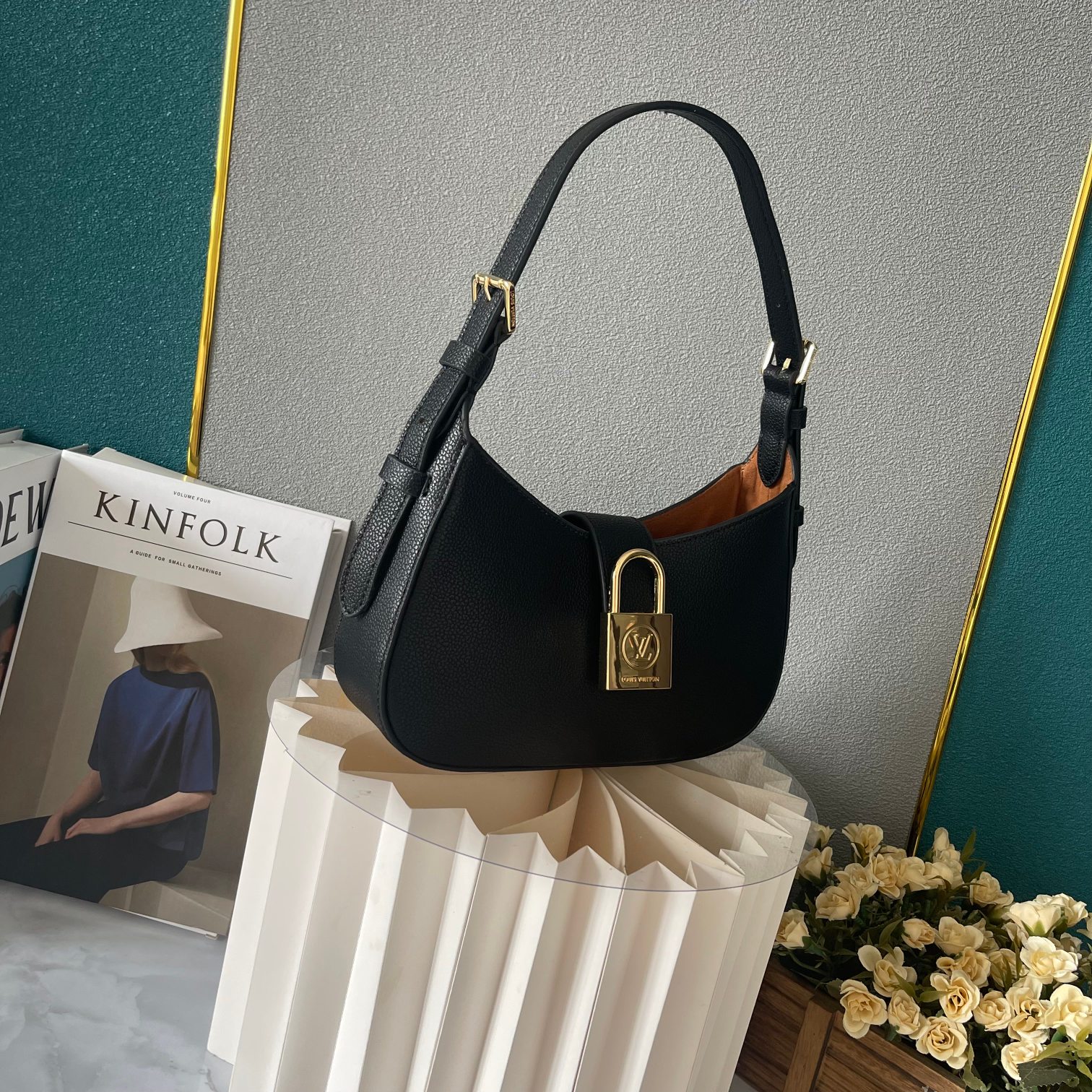 Louis Vuitton Low Key Shoulder Bag Black 25Cm M24611