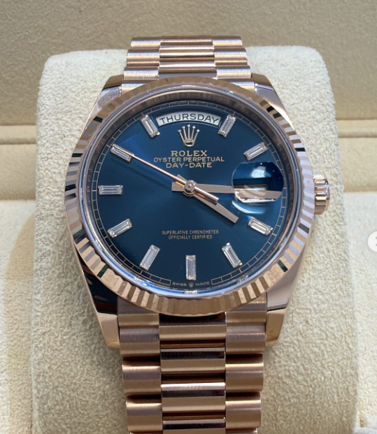 [Superclone] Rolex Day-Date 36mm Blue – Green Dial President 128235