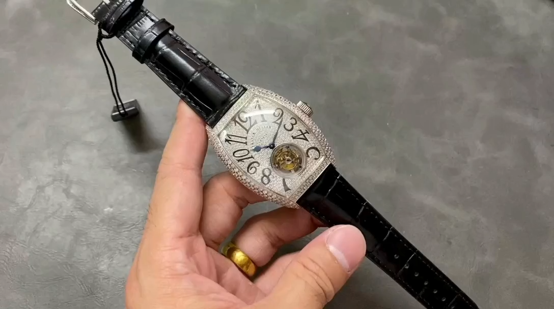 【Super Clone】Franck Muller Diamond Tourbillon 8880 T CH D CD WGWB Replica