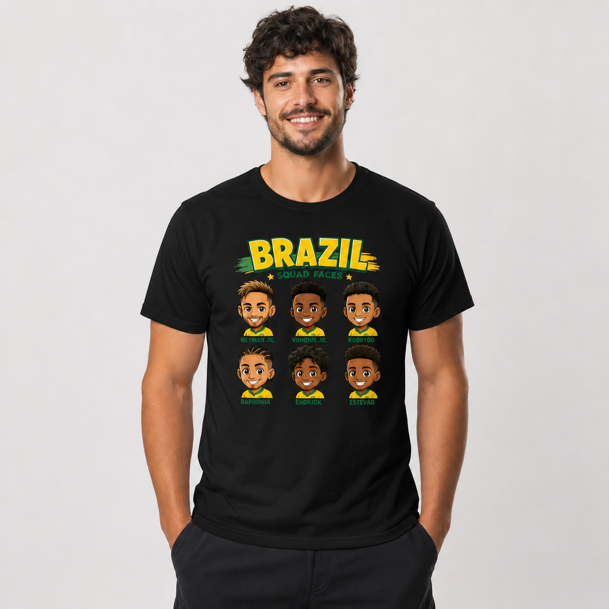 Brazilian Player Pure Cotton T-Shirt – Limited-Time Offer