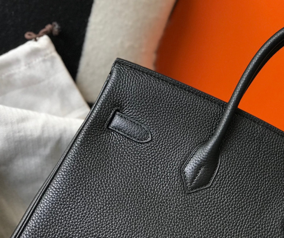 Hermes Birkin 30Cm Black Togo Leather Gold Hardware