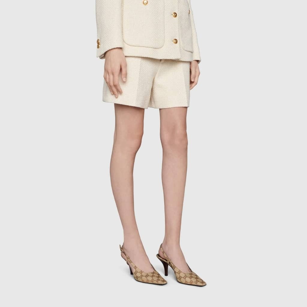 Gucci Women’s GG Slingback Pump Beige ‎675420 KY980 9763