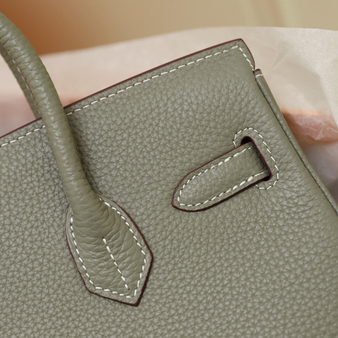 Hermes Birkin Bag 30 Olive Togo Gold Hardware