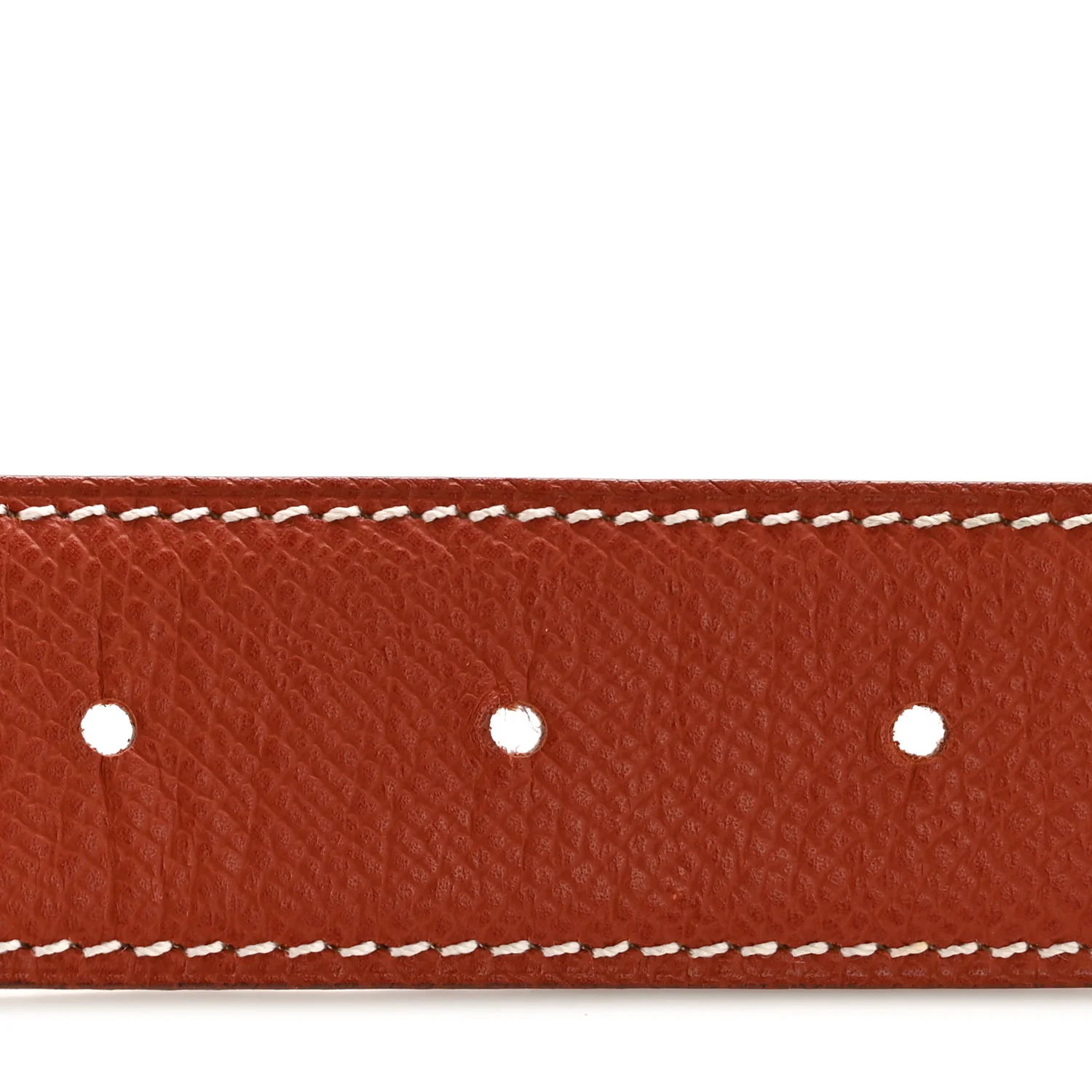 Epsom Tadelakt 32mm H Belt  85 Brique Gold