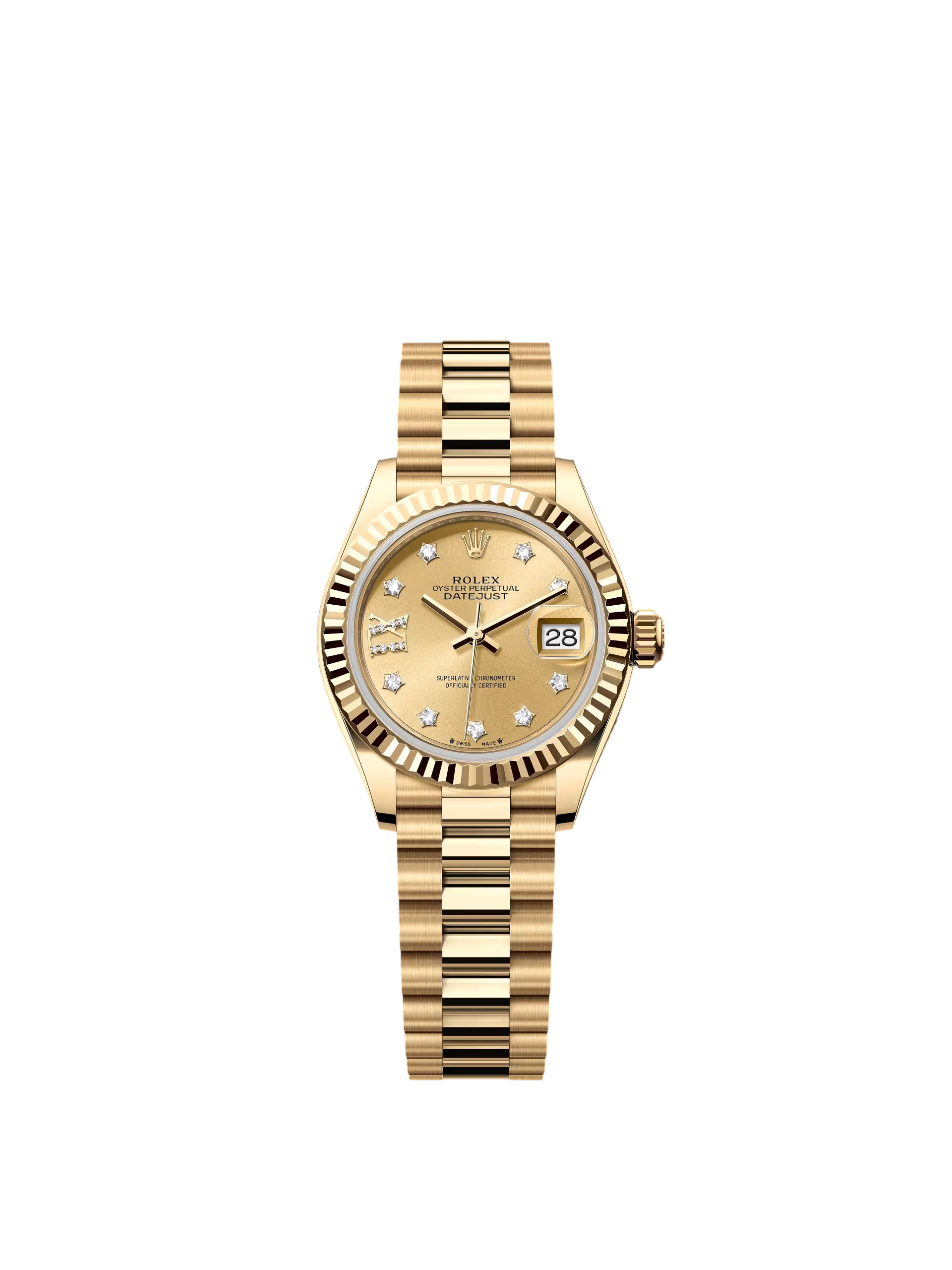 Rolex Lady-Datejust 28mm 279178  Champagne Diamond Dial